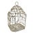 1970s Rustic Chippy Painted Candle Holder – Shabby Chic Metal Lantern For Sale