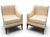 Pair of Federal Revival Mahogany Swan-Arm Armchairs With Neoclassical Rosette Details, Mid-20th Century For Sale - Image 12 of 15