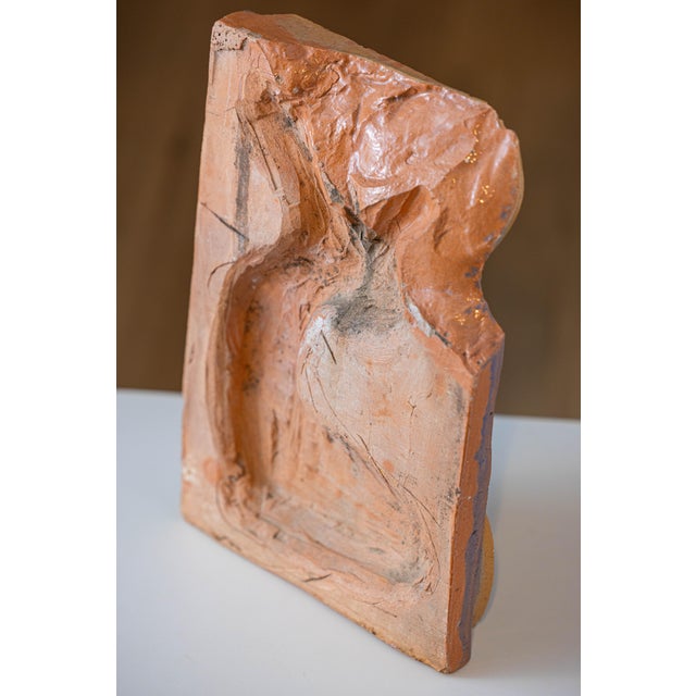 Ceramic Mid-Century Terracotta Relief After Amedeo Modigliani For Sale - Image 7 of 10