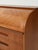 Brown Teak Secretaire with Elongated Carved Handles, 1950s For Sale - Image 8 of 11