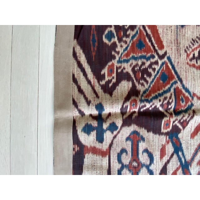 Antique Sumba Hinggi Hip Cloth with a Suede Border For Sale - Image 11 of 18
