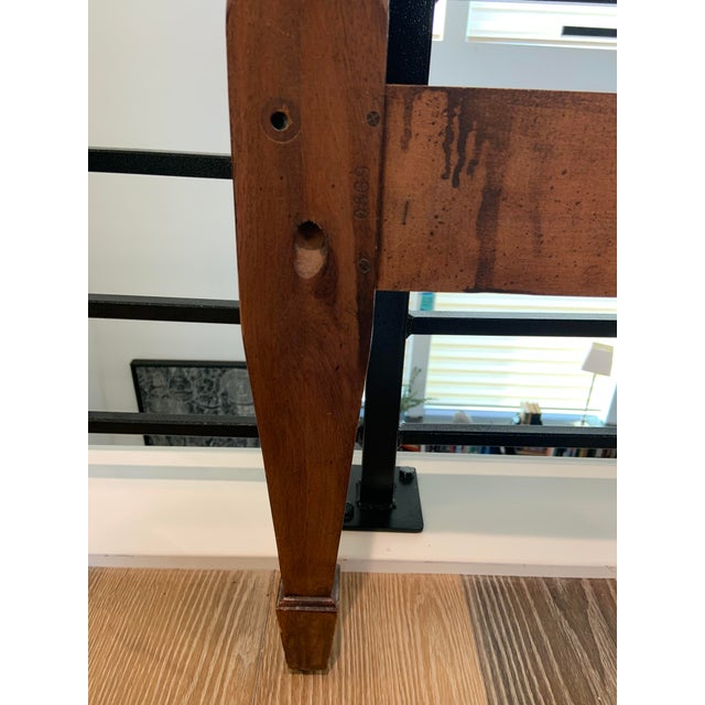 1965 Davis Cabinet Co. Mahogany Four-Post Bedframe For Sale - Image 11 of 14