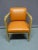 Office armchair in blond oak and leather, made by Francisque Chaleyssin in Lyon. The height of the seat is 0m45. I have...