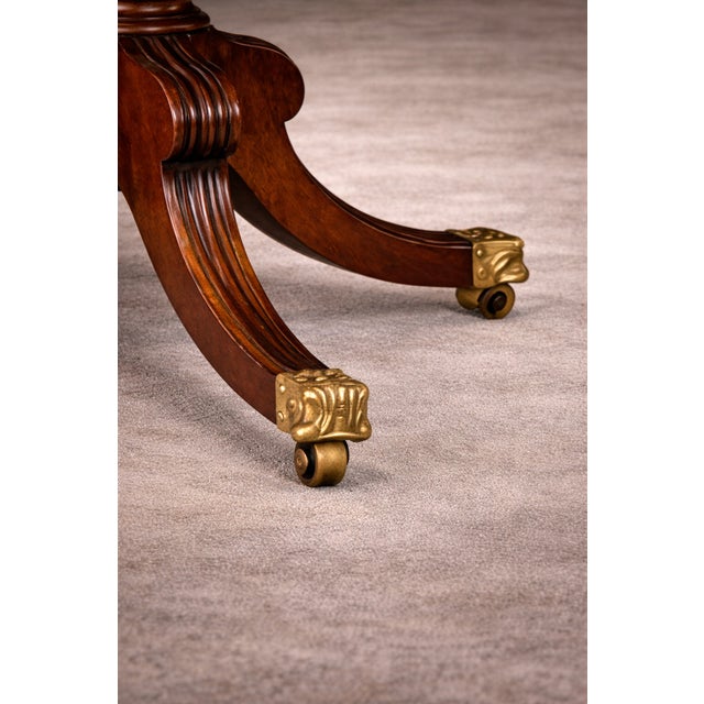 Antique Irish Regency Mahogany Pedestal Dining Table, 1820 For Sale - Image 6 of 7