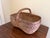 Late 19th Century American Oak Splint Basket With Wrapped Bentwood Handle For Sale - Image 4 of 12