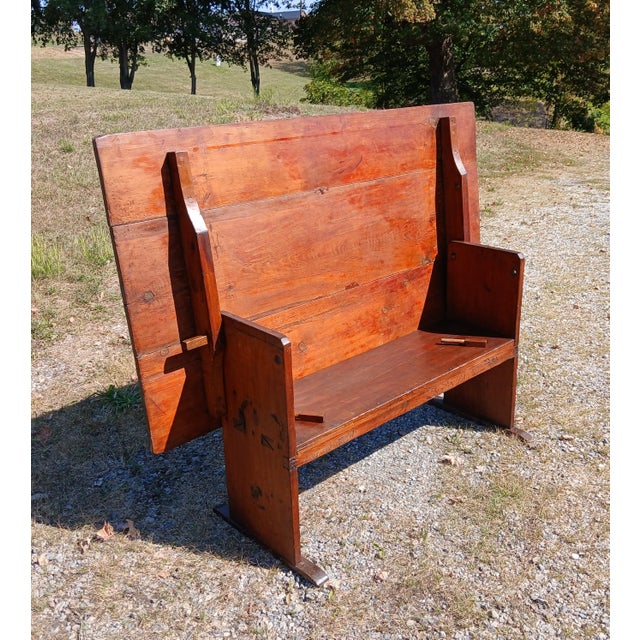 Antique New England Primitive Pine Hutch Table 1820s For Sale - Image 13 of 17