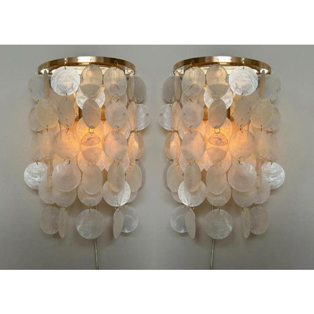 Capiz Shell Wall Light, 2019 For Sale - Image 4 of 10