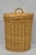 Mid-Century Modern Vintage Mid Century Modern Handwoven Wicker Rattan Laundry Basket W Lid For Sale - Image 3 of 17