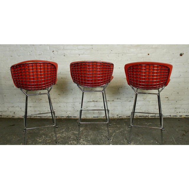 Mid 20th Century Mid 20th Century Set of Three Knoll Stools Designed by Harry Bertoia For Sale - Image 5 of 18