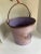 Metal Vintage Farmhouse Bucket With Flower Decal For Sale - Image 7 of 9