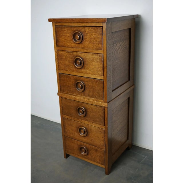 English Oak Apothecary Cabinet, 1930s For Sale - Image 11 of 13
