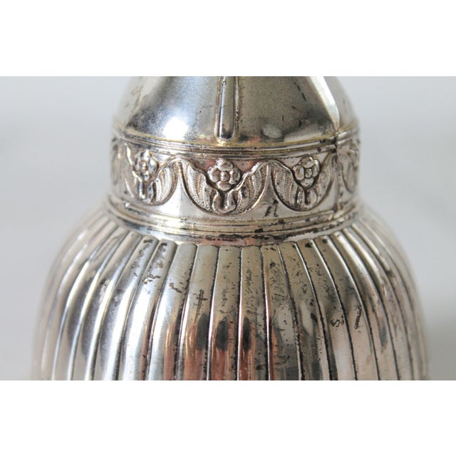 Metal Vintage Silver Plated Vermiel Interior Wine Aerator & Funnel Tudor Rose Oenophil For Sale - Image 7 of 10