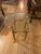 Hollywood Regency Vintage Hollywood Regency Brass and Glass Pedestal/Stand Side Table For Sale - Image 3 of 6