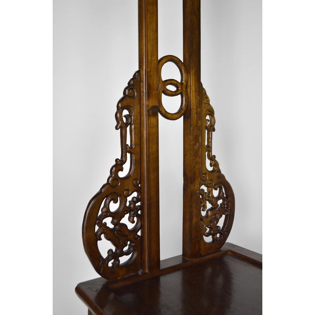 Asian Coat Rack in Carved Wood with Dragons, 1940s For Sale - Image 14 of 18