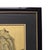 Wood Mid-Century East Asian Landscape on Moiré Silk With Pagoda 24.5" For Sale - Image 7 of 11