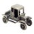 Vintage Italian Handmade Genuine Silver Classic Car Miniature by Raspini Gioielli in Tuscany (Italy) For Sale