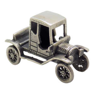 Vintage Italian Handmade Genuine Silver Classic Car Miniature by Raspini Gioielli in Tuscany (Italy)