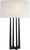 Modern Ian K. Fowler by Visual Comfort Signature Scala Hand-Forged Table Lamp in Aged Iron with Linen Shade For Sale - Image 3 of 3