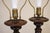Matched Pair XL Neo Classic Gothic Mahogany Barley Twist Table Lamps Knob Creek 1960s For Sale - Image 9 of 9