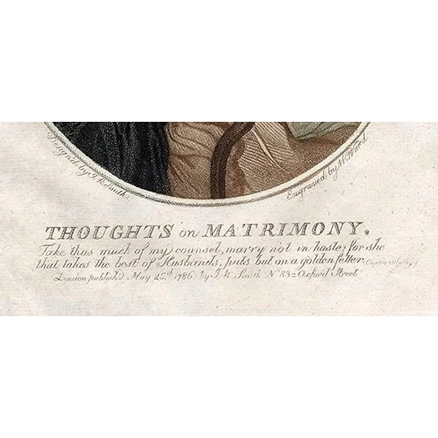 Antique English Portrait Color Prints, Framed - Set of 2 For Sale - Image 9 of 13