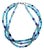 Ajd 17 Inch Three Strand Multi Color Fluorite Necklace For Sale