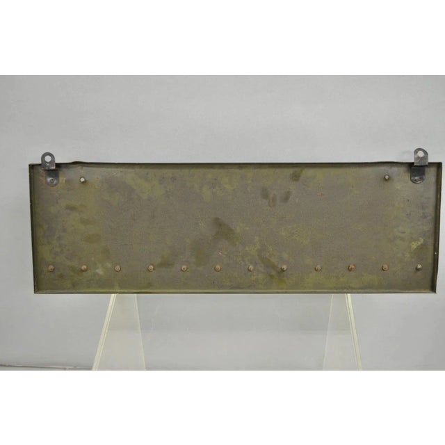 Antique Ohio Battery Cables Tin Metal Black & Orange Store Parts Display For Sale - Image 10 of 12