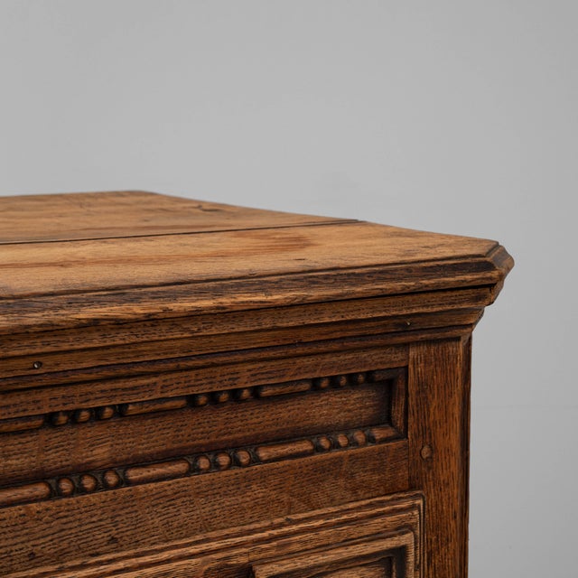 19th Century French Baroque Oak Chest of Drawers For Sale - Image 11 of 18