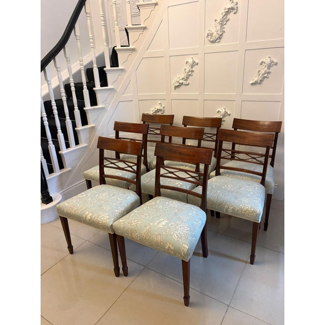 Antique Edwardian Mahogany Dining Chairs, 1900, Set of 10 For Sale - Image 4 of 18