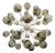 21st Century Nova Satin Brass Smoky Bubbles Murano Sputnik Chandelier by Fabio LTD For Sale