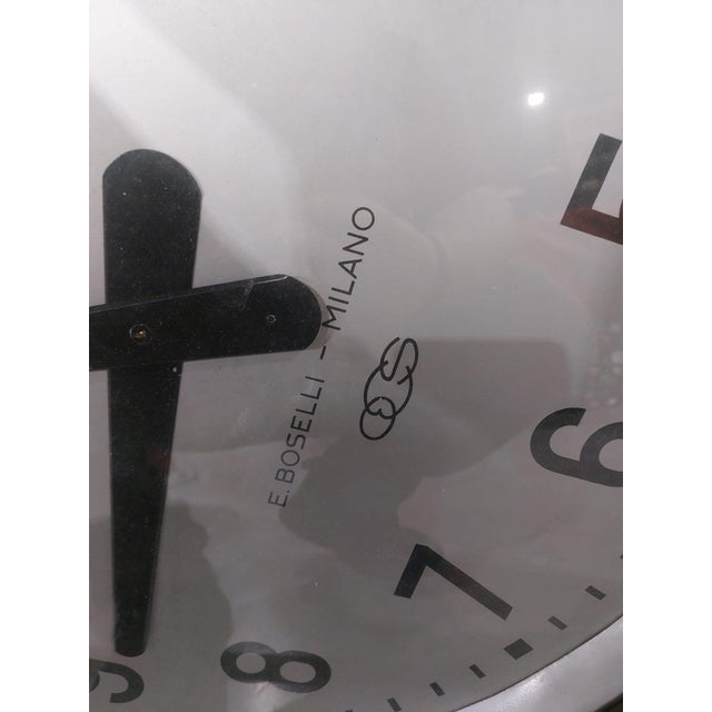 Gio Ponti wall clock from the 1950s In lacquered metal and crystal This piece has an attribution mark, I am sure that it...