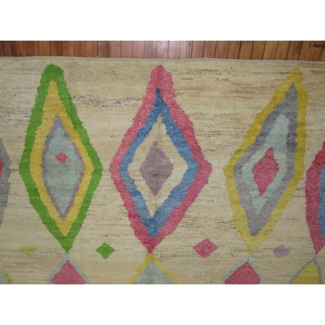 Early 21st Century Colorful Vintage Inspired Tulu Rug, 8'7'' X 12'4'' For Sale - Image 5 of 10