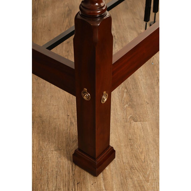 Wood Henkel Harris Mahogany King Four Poster Bed Style 151 For Sale - Image 7 of 18