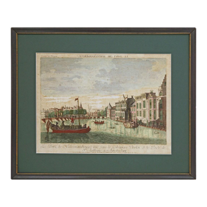 Amsterdam Bridge Perspective Optical Engraving Leizelt Collection des Prospects
