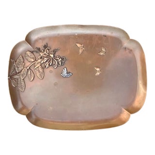 Late 19th Century Gorham Aesthetic Movement Mixed Metal Tray For Sale