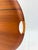 Vintage Danish Modern Round Teak Serving Tray With Cutout Handles, Marked Fh Denmark For Sale - Image 12 of 13