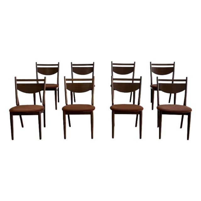 1960s Dining Chairs Attributed to Glenn of California - Set of 8 For Sale