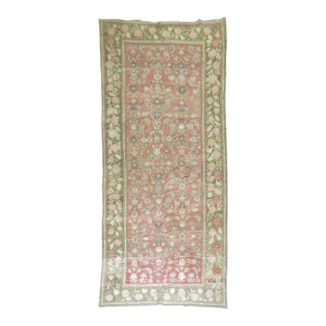 Plush Vintage Karabagh Rug - 4'9" x 10'9" For Sale