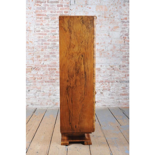 Art Deco Showcase in Walnut by J. Halabala for Up Závody, Czech, 1920s For Sale - Image 14 of 17