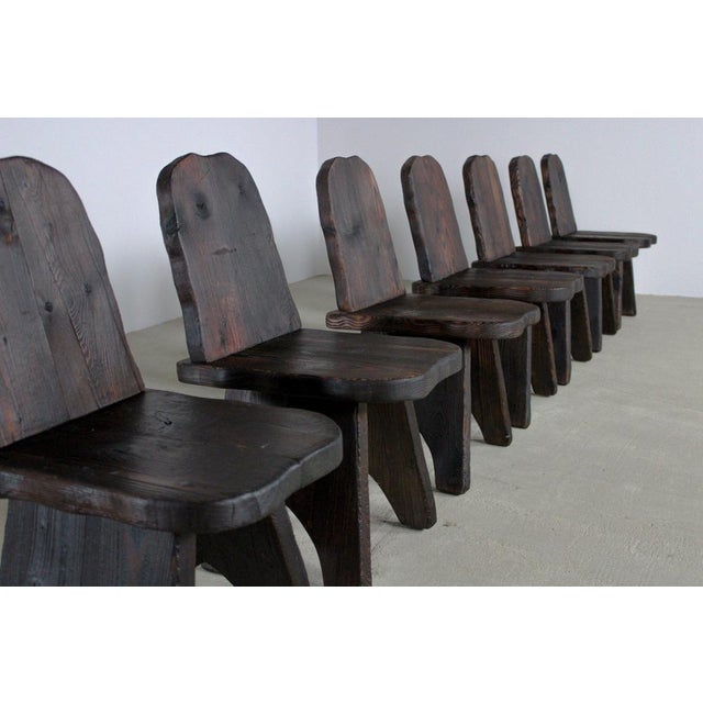 Brutalist Brutalist Chair, France, 1950s For Sale - Image 3 of 11