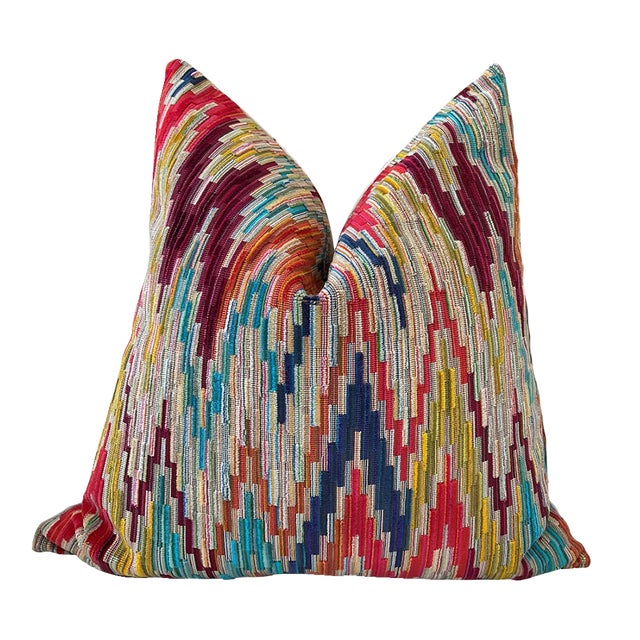 Kravet Couture “Rocky” in Caved Velvet Down-Filled Lumbar Pillow 12" x 20" - Single For Sale