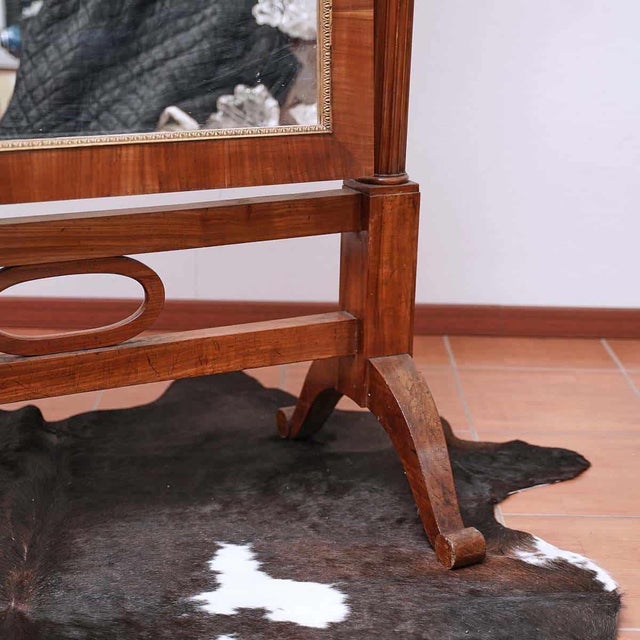 Wood Vintage Wood Psyche Mirror For Sale - Image 7 of 13