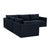 Boho Chic Willow Navy Modular 5-Piece Performance Velvet L Sectional For Sale - Image 3 of 7