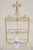 Vintage Gold Gilt Metal Hollywood Regency Scrolling Iron 3 Tier Small Wall Shelf (no glass). Circa Mid 20th Century....
