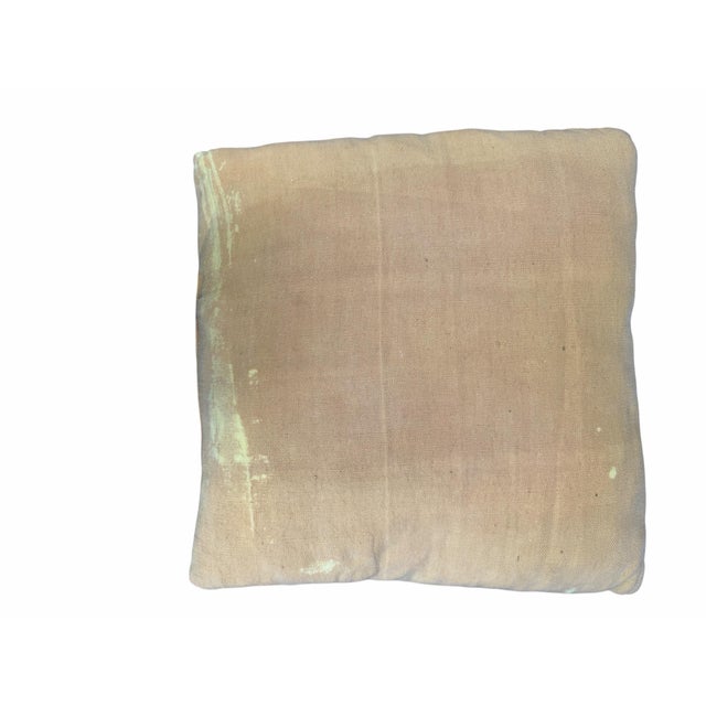 Mid 20th Century Vintage Crewel Embroidered Decorative Accent Pillow For Sale - Image 5 of 10