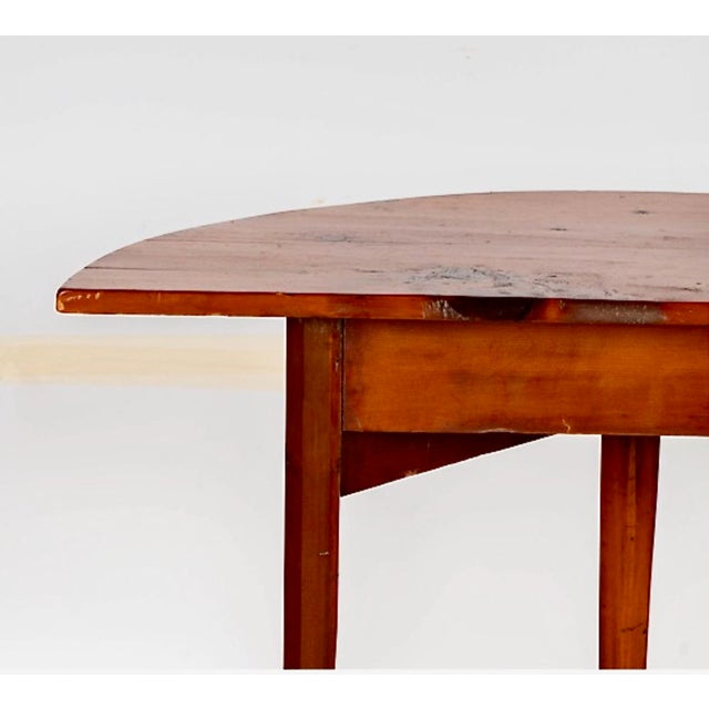 Shaker (Attributed) Demi-Lune Table For Sale - Image 4 of 11