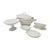 White Ceramic Tureen Soup Set from Laveno, Set of 7 For Sale - Image 8 of 8