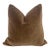 Plush 24" Hickory Down Filled Mohair Pillow For Sale