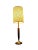 Mid-Century Modern Vintage 1960’s Mid-Century Modern Danish Teak Drum Shade Table Lamp With Brass Accents For Sale - Image 3 of 8
