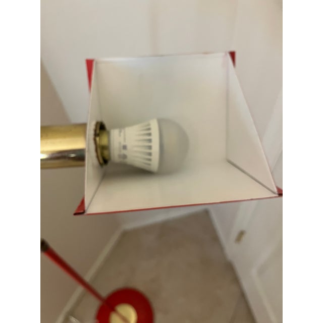 1970s Red Lamp Attributed to Stilnovo for Stilux For Sale - Image 9 of 12