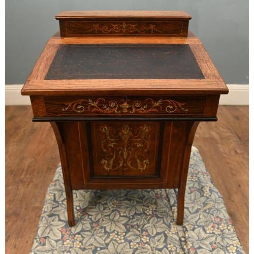 Brown Antique Sheraton Revival Davenport Desk, 1890s For Sale - Image 8 of 18